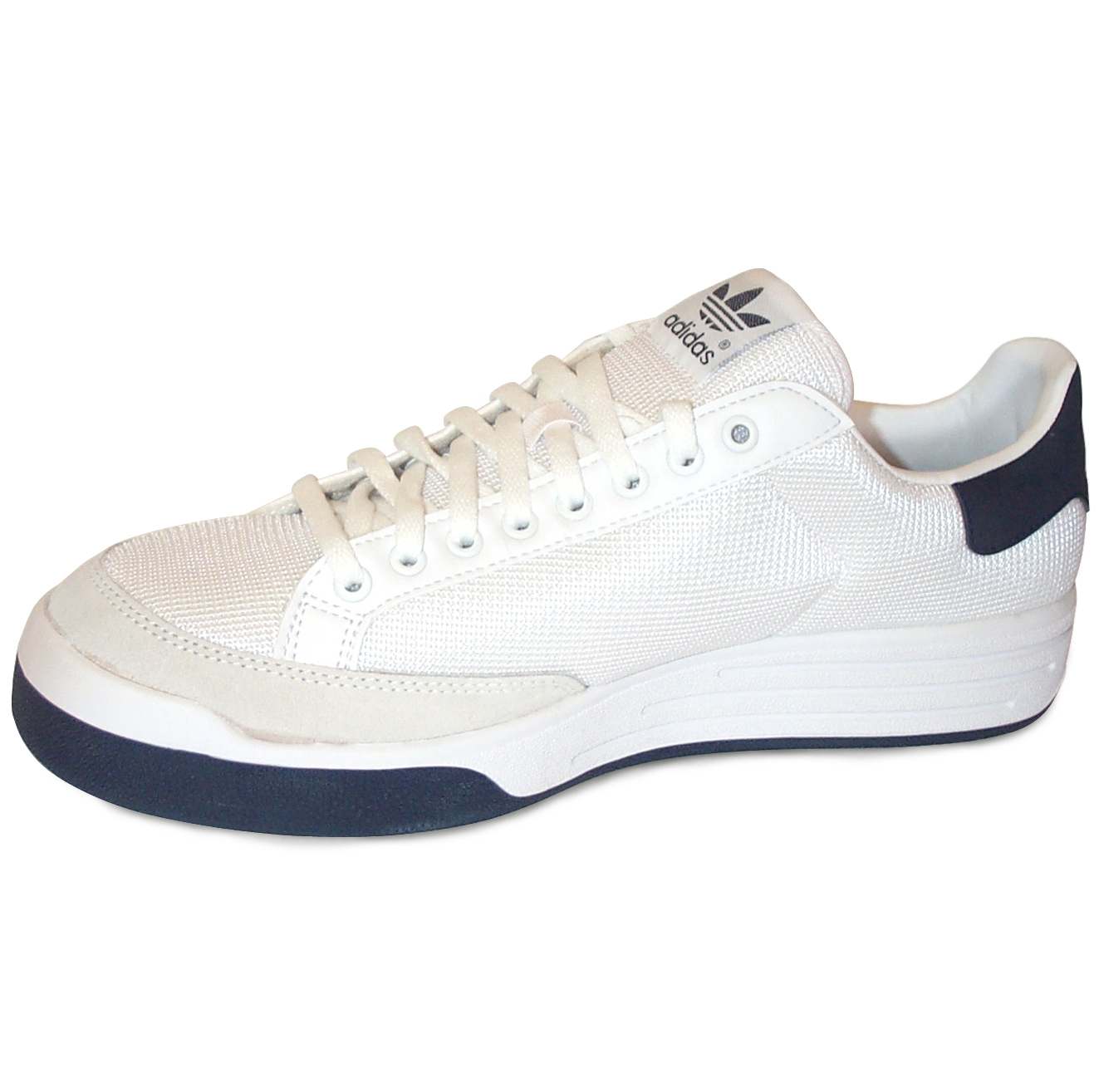 vene fryser Vi ses i morgen Adidas Rod Laver Super Tennis Shoe White/Navy | World Footbag
