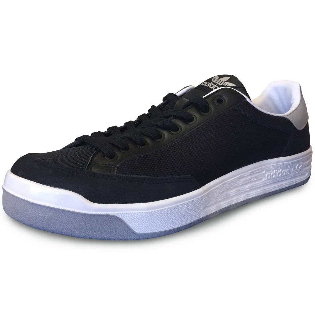 Adidas Rod Laver Super Tennis Shoes Black/White | World Footbag