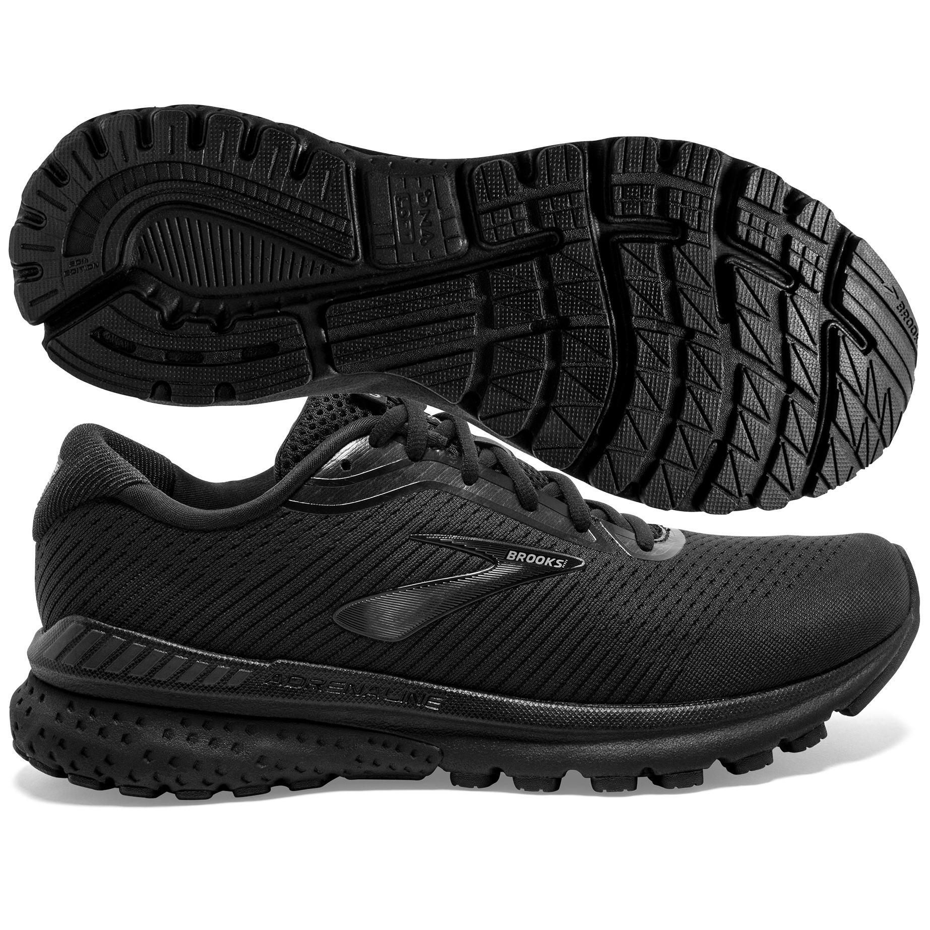 Brooks adrenaline all black sale