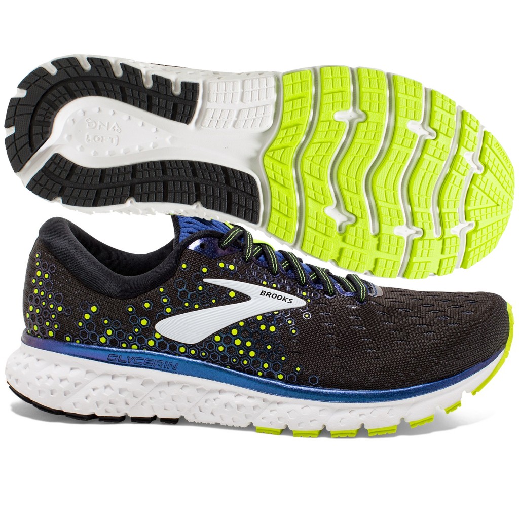 Brooks Glycerin 17 Mens Black/Blue/Night Life | World Footbag