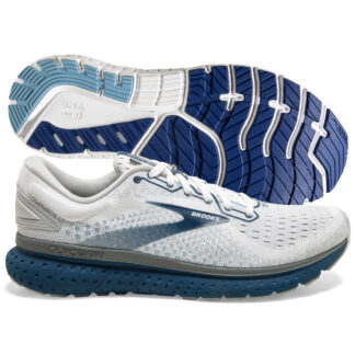 Brooks Glycerin 18 Men's White/Grey/Poseidon