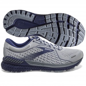Brooks Adrenaline GTS 21: Men's Athletic Shoes Gray, Tradewinds