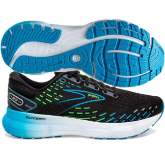 Brooks Glycerin 20 Men's Black/Hawaiian Ocean/Green