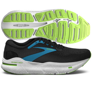 Brooks Ghost Max Men's Black/Atomic Blue/Jasmine