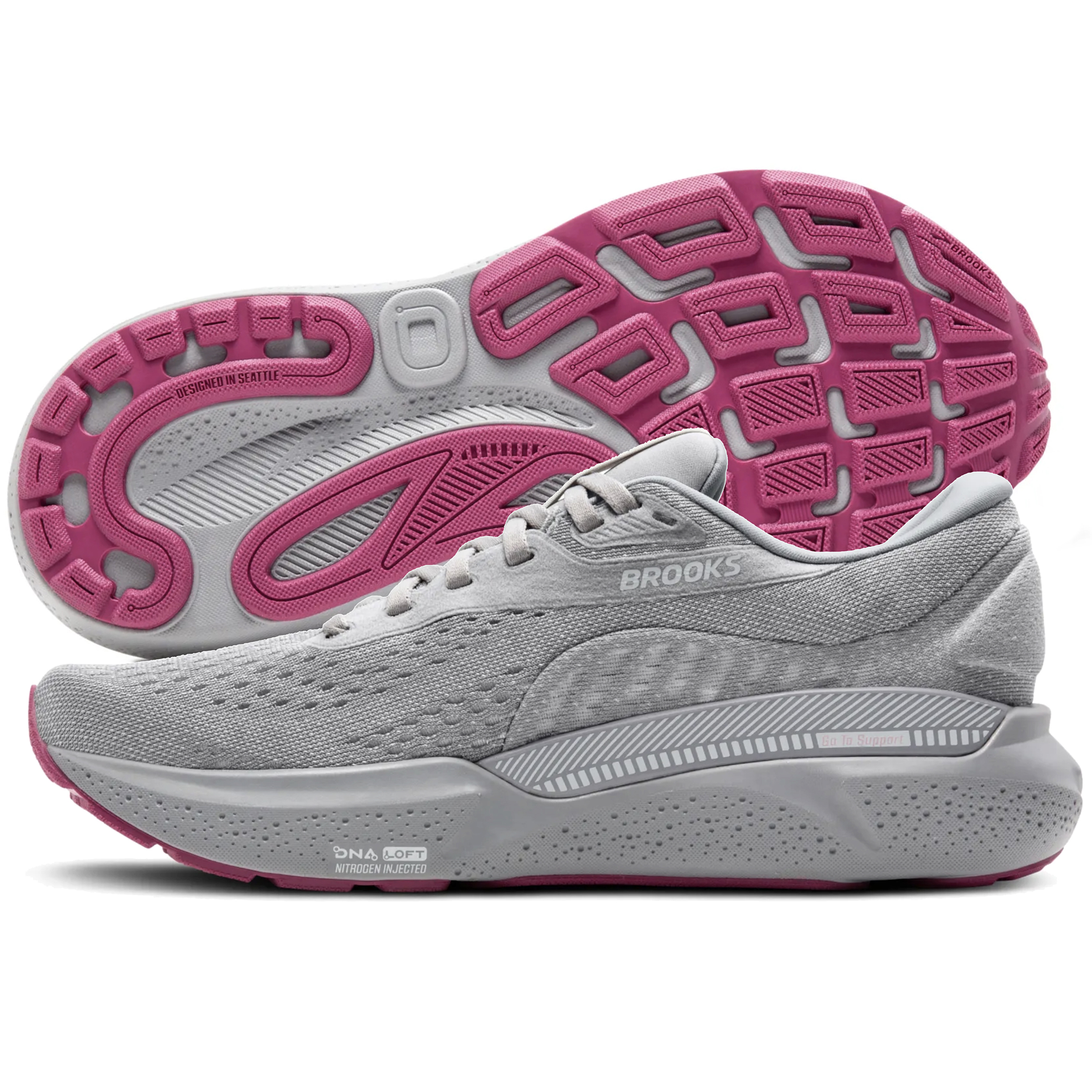 Brooks Adrenaline GTS 24 Women's Alloy/White/Zephyr