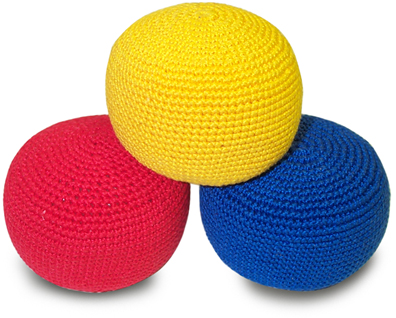 Tossaball Juggling Crochet bag (set of three)